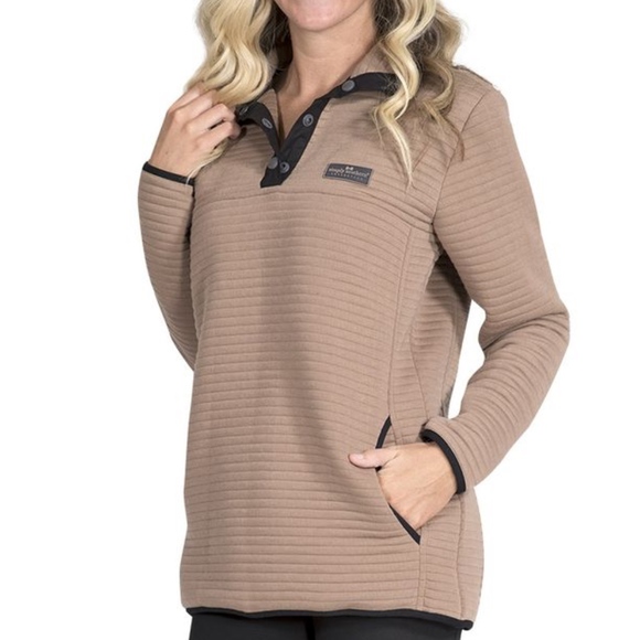 Simply Southern Tops - 2 Simply Southern Mocha Ribbed Pullover Top